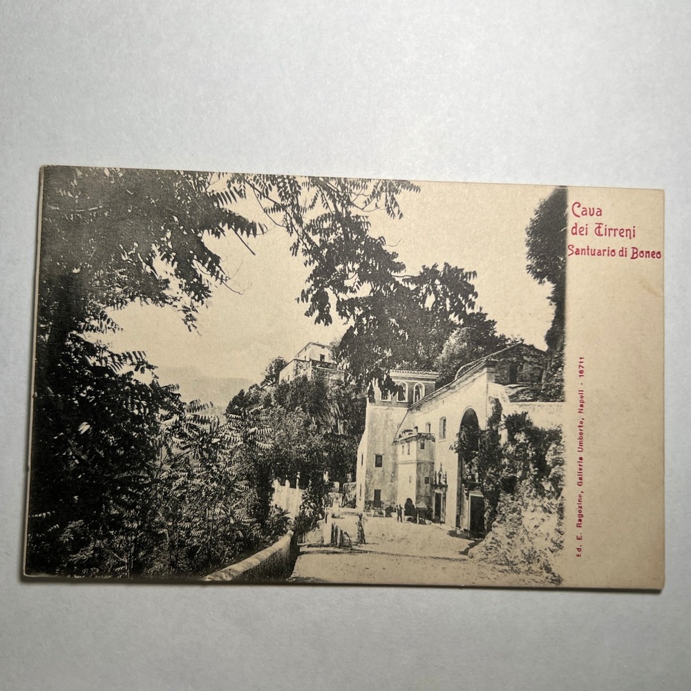 1910 ATQ Postcard Santuario di Boneo Cava dei Tirreni Italy Litho E Ragozino VTG